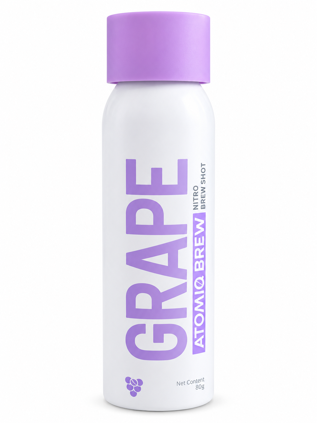 Atomiq Brew Grape Nitro Fruit Coffee Concentrate Cartridges — 40%+ Real Coffee Blended with Grape, Pear & Apple Juice | Spray Into Water, Milk, or Ice in 3 Seconds | No Machine, No Fridge | 6/15/30 Count, 12-Month Shelf Life