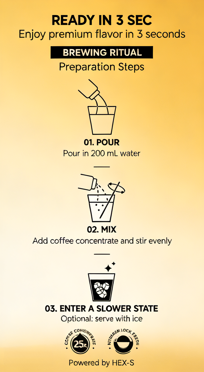 Atomiq Brew Cold Brew Concentrate — Press & Spray Into Milk or Over Ice in 3 Seconds, No Machine No Fridge | 100% Coffee,