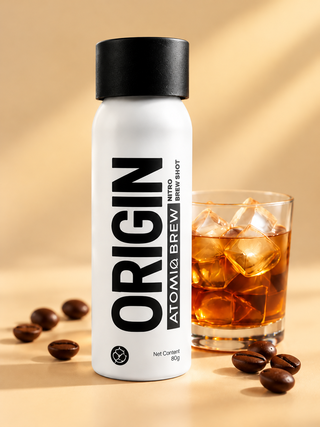 Atomiq Brew Cold Brew Concentrate — Press & Spray Into Milk or Over Ice in 3 Seconds, No Machine No Fridge | 100% Coffee,